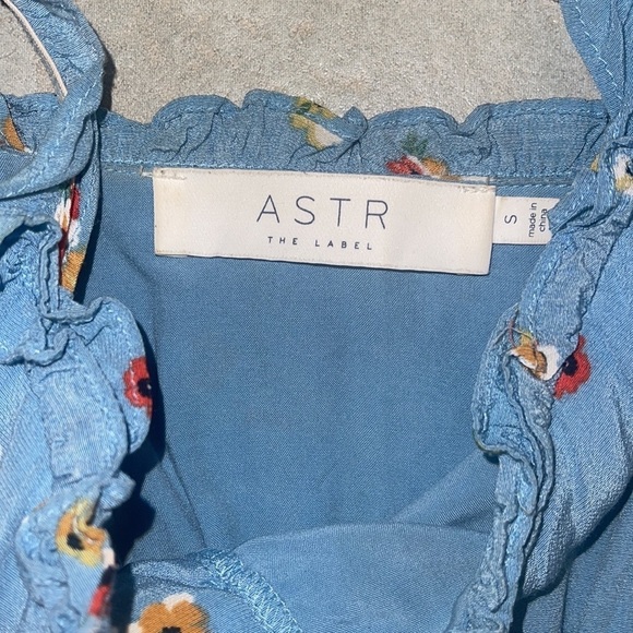 ASTR the label Gorgeous size small Planet Blue dress mini a-line slight flare - Picture 5 of 12